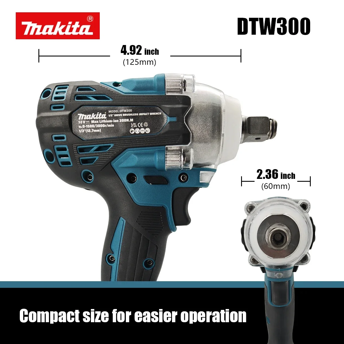 Voor Makita 18V-accu, DTW300-s - Makita Drill Dtw300 recensie en prijs