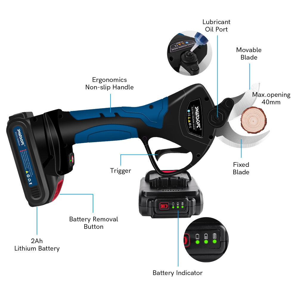 Elektrische Snoeischaar 40MM R - Power Tools Electrical recensie en prijs