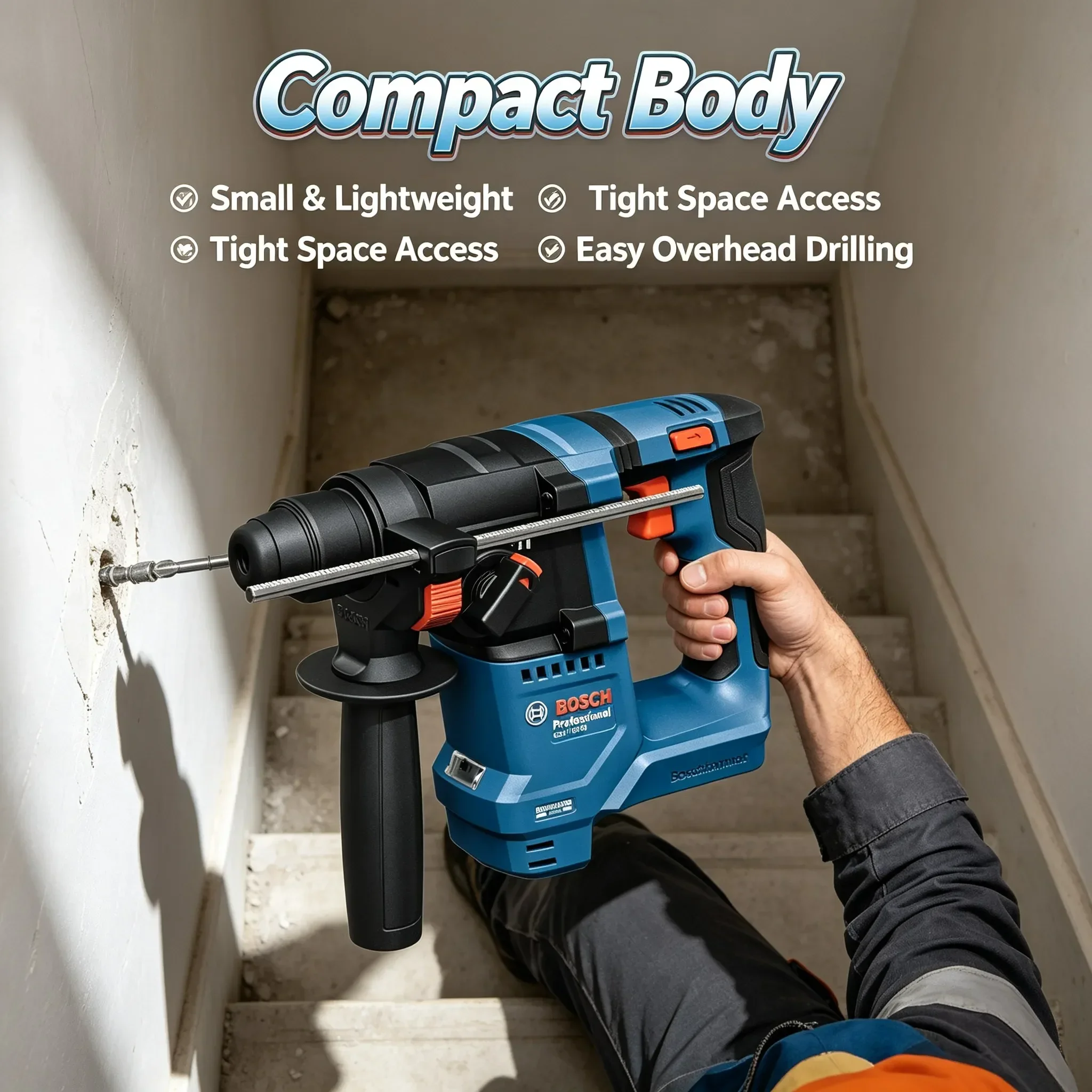 BOSCH GBH 18V-18 draadloze boo - Power Tools Professional recensie en prijs